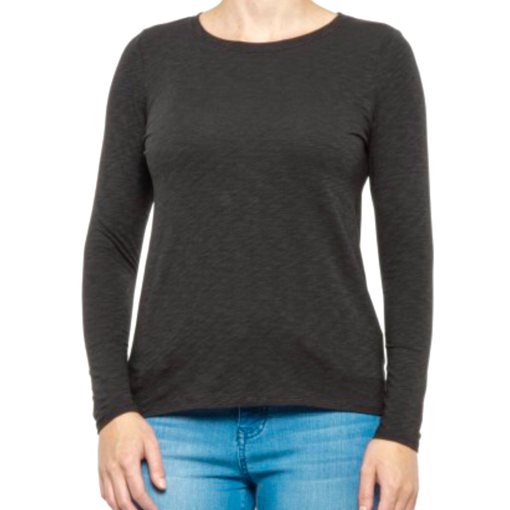 Christian Siriano forest green long sleeve Athleisure top